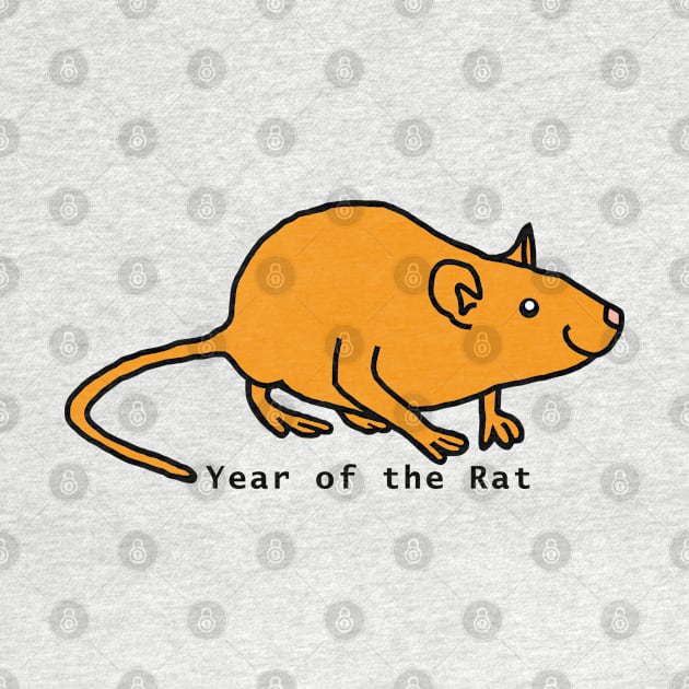 Year of the Rat Gold by ellenhenryart